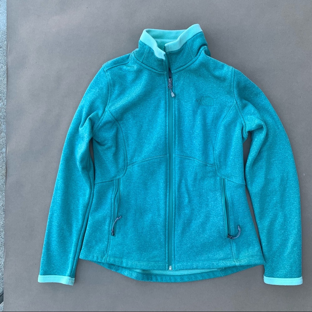 Womens North Face Fleece Jacket Size Medium Teal